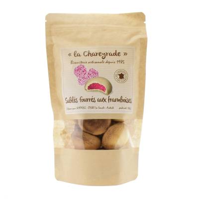 Sablés fourrés à la framboise la Chareyrade 140g