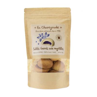 Sablés fourrés à la myrtille la Chareyrade 140g