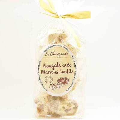 Nougats aux marrons confits en sachet la Chareyrade 140g