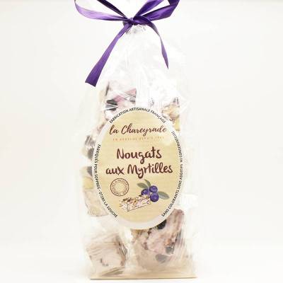 Nougat aux myrtilles en sachet la Chareyrade 140g