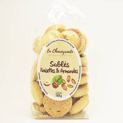 Sablés noisettes et amandes la Chareyrade 160g