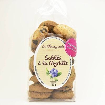 Sablés à la myrtille 160g - La Chareyrade