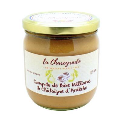 Compote de poire et châtaigne 400g La Chareyrade