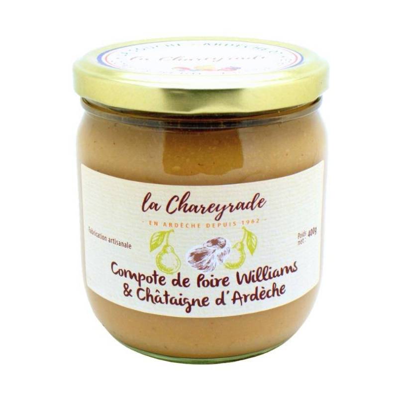 Achat Compote de poire et châtaigne 400g La Chareyrade