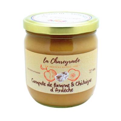 Compote pomme châtaigne 400g La Chareyrade