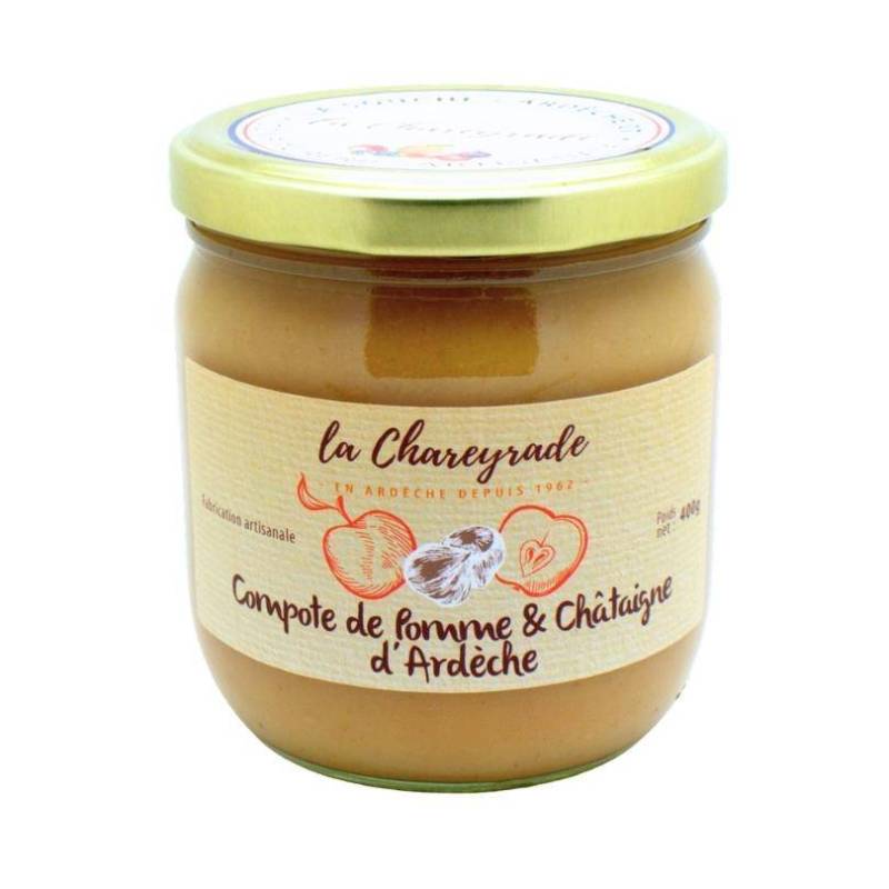 Achat Compote pomme châtaigne 400g La Chareyrade