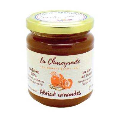 Confiture d'abricot et amandes La Chareyrade 250g