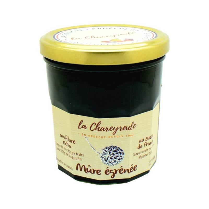 Achat Confiture de mûre égrenée 360g La Chareyrade