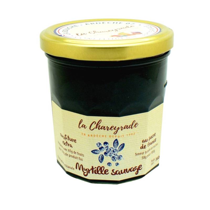 Achat Confiture de myrtille sauvage 360g La Chareyrade