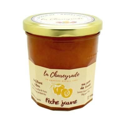 Confiture de pêche jaune La Chareyrade 360g