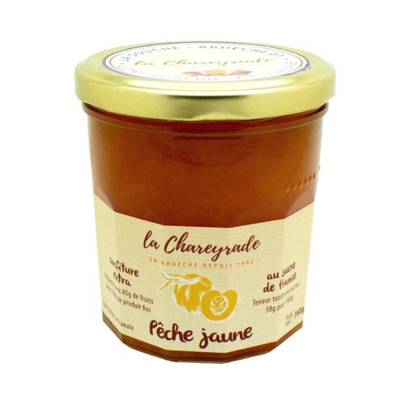 Achat Confiture de pêche jaune La Chareyrade 360g