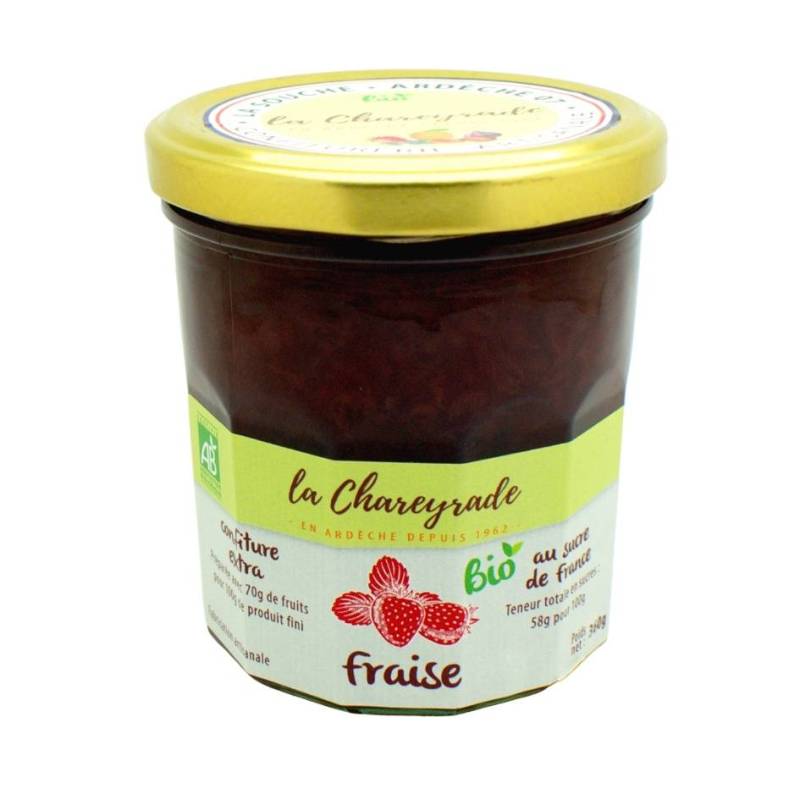 Achat Confiture BIO fraise La Chareyrade 360g