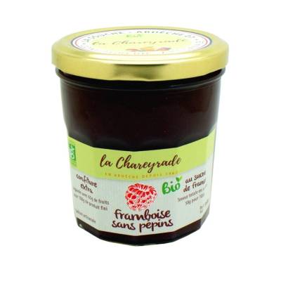 Confiture BIO Framboise La Chareyrade 360g