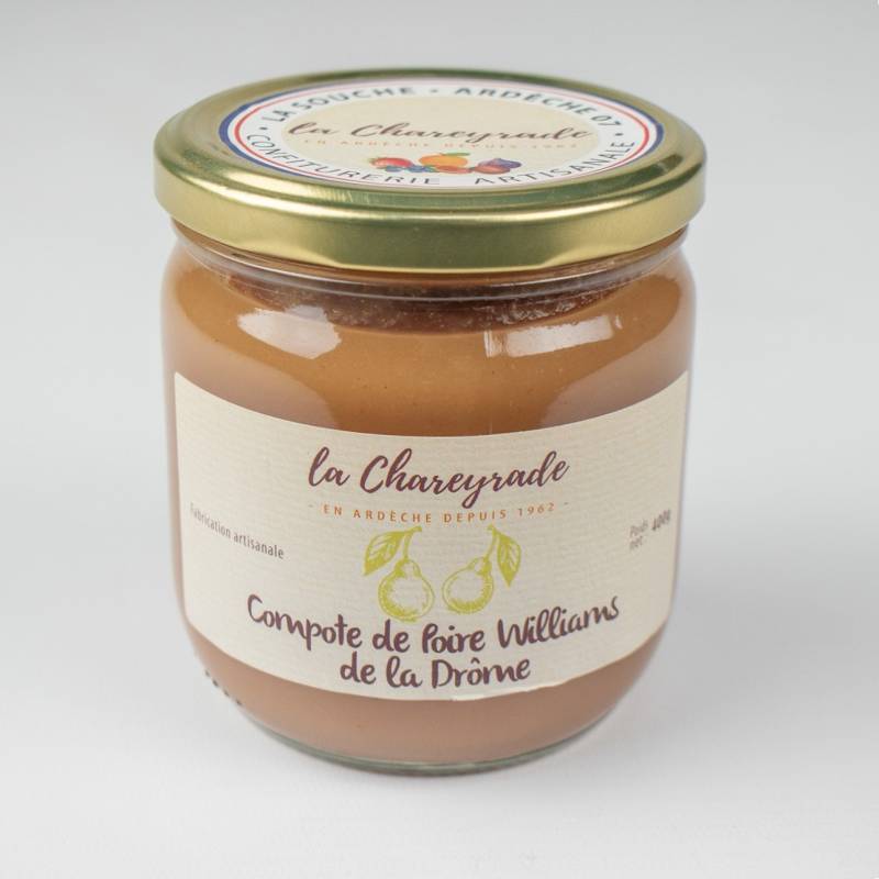 Achat Compote de poire williams 400g La Chareyrade