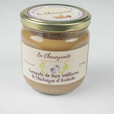 Compote de poire et châtaigne 400g La Chareyrade
