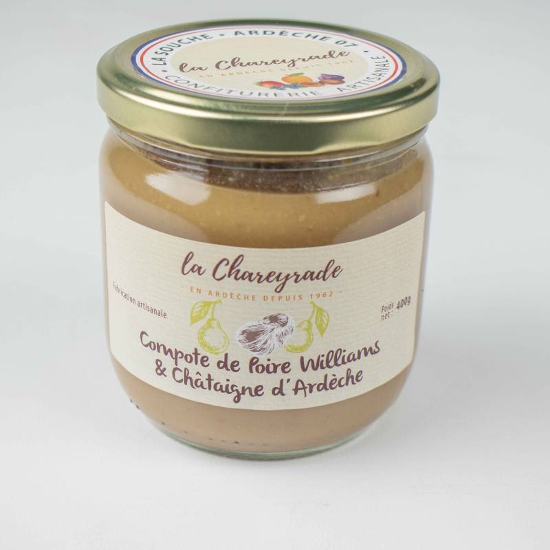 Achat Compote de poire et châtaigne 400g La Chareyrade