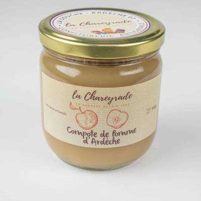 Compote de pomme de l'Ardèche 400g La Chareyrade