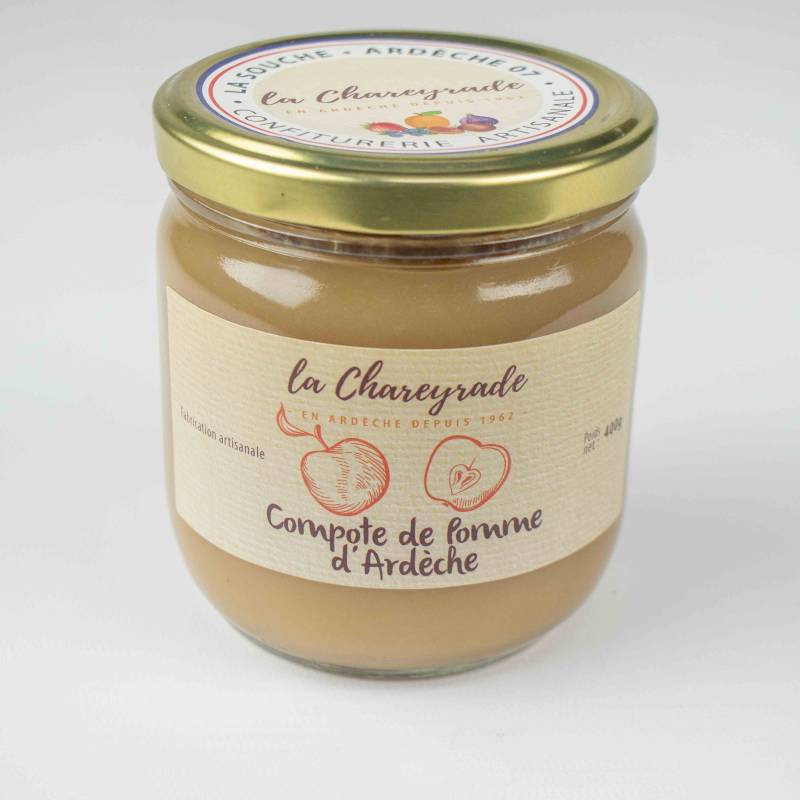 Achat Compote de pomme de l'Ardèche 400g La Chareyrade