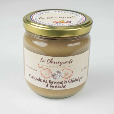 Compote pomme châtaigne 400g La Chareyrade
