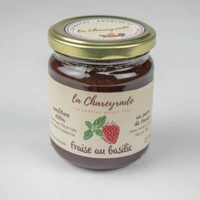Confiture de fraise au basilic 250g La Chareyrade