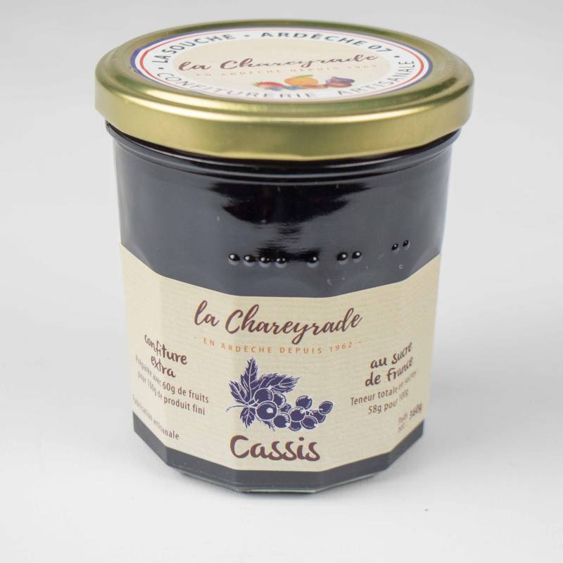 Achat Confiture de cassis 360g La Chareyrade