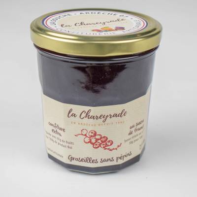 Confiture de groseilles sans pépins 360g La Chareyrade