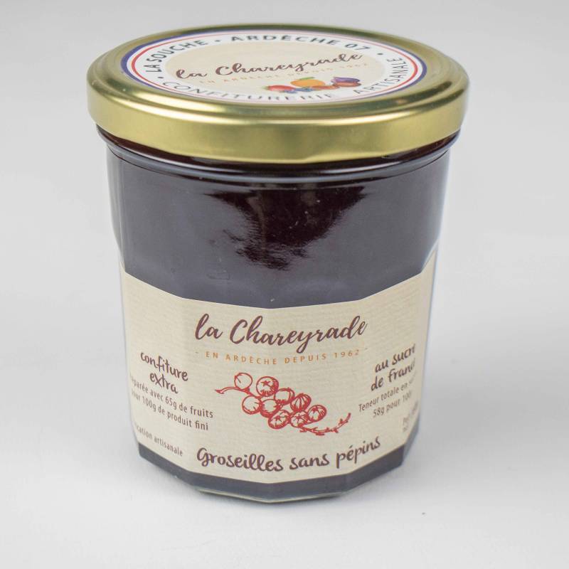 Achat Confiture de groseilles sans pépins 360g La Chareyrade