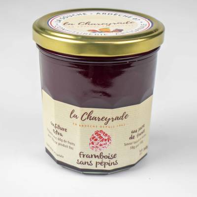Confiture de framboise sans pépins 360g La Chareyrade
