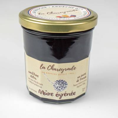 Confiture de mûre égrenée 360g La Chareyrade