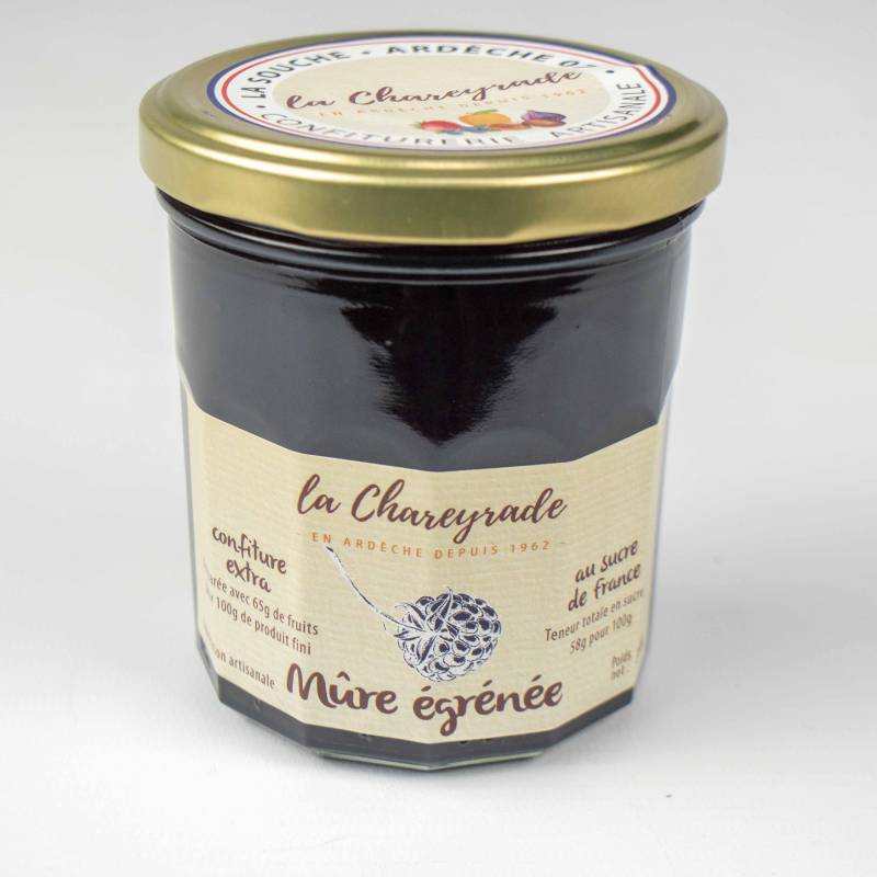 Achat Confiture de mûre égrenée 360g La Chareyrade
