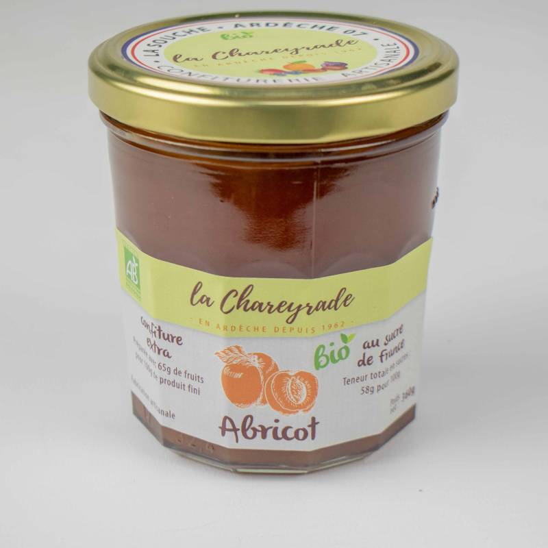 Achat Confiture d'abricot Bio 360g La Chareyrade